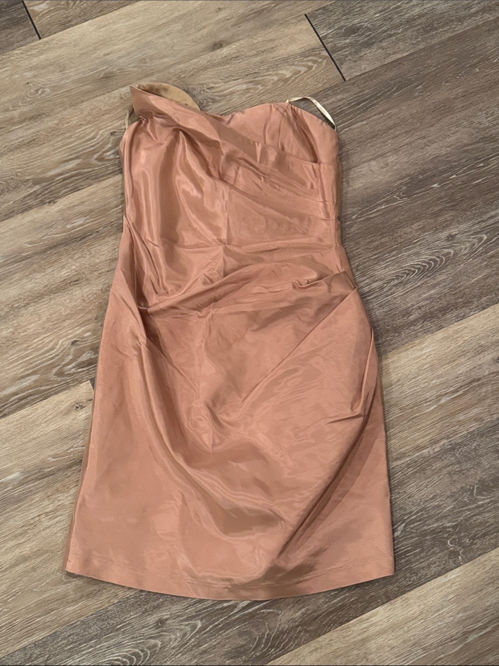Alexia Admor Strapless Blush Ballerina Pink Cocktail Dress